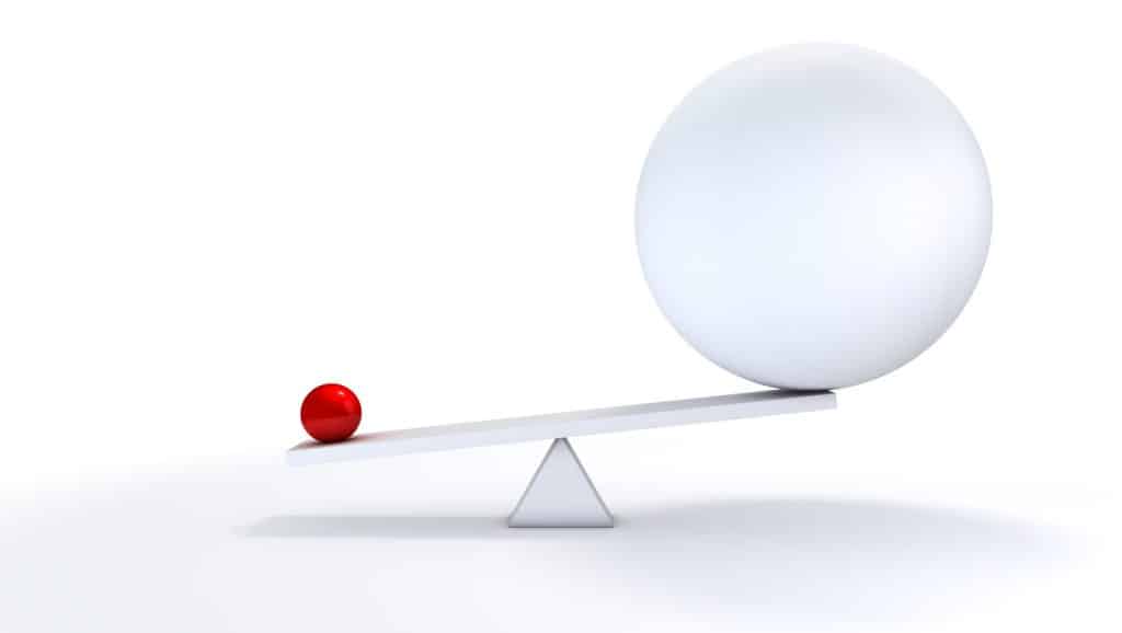 Small ball out balance.